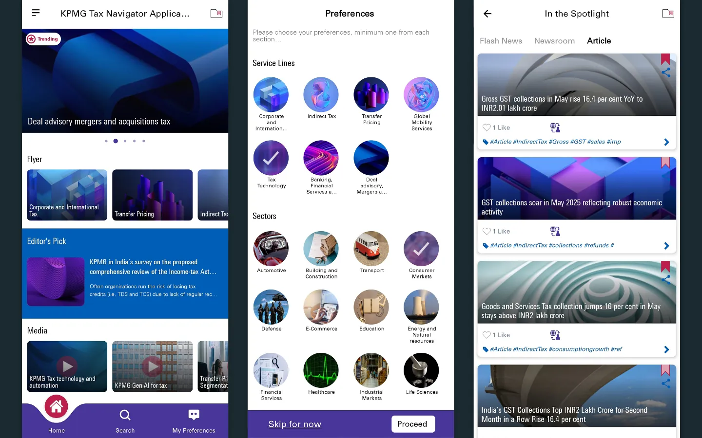 KPMG Tax Navigator mobile app