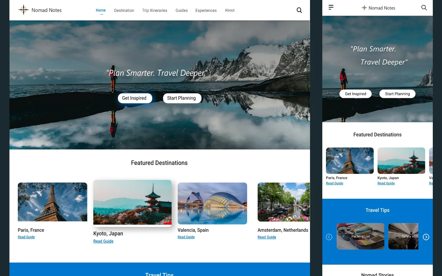 Nomad Notes travel website